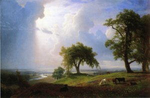 California Spring by Albert Bierstadt Oil Painting Reproduction