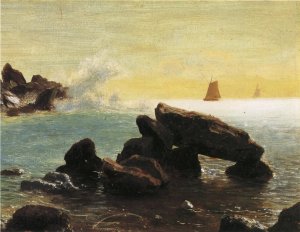 Farralon Islands, California by Albert Bierstadt Oil Painting Reproduction