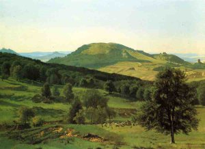 Hill and Dale by Albert Bierstadt Oil Painting Reproduction