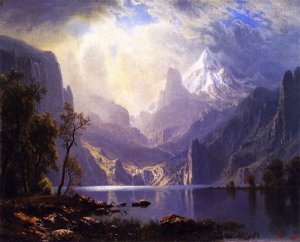 In the Sierras by Albert Bierstadt Oil Painting Reproduction