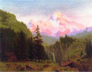 Landscape by Albert Bierstadt Oil Painting Reproduction