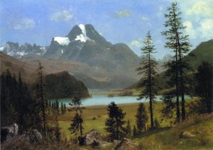 Long's Peak, Estes Park, Colorado by Albert Bierstadt Oil Painting Reproduction