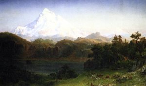 Mount Hood, Oregon by Albert Bierstadt Oil Painting Reproduction