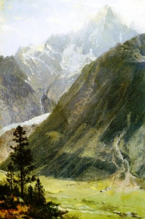 Mountain Landscape 5 by Albert Bierstadt Oil Painting Reproduction