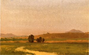 Nebraska, On the Plains by Albert Bierstadt Oil Painting Reproduction