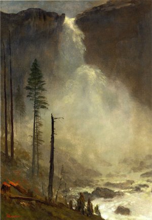 Nevada Falls by Albert Bierstadt Oil Painting Reproduction