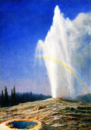 Old Faithful by Albert Bierstadt Oil Painting Reproduction