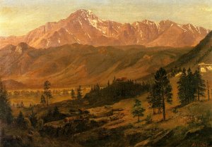 Pikes Peak by Albert Bierstadt Oil Painting Reproduction