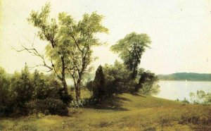 Sailing on the Hudson by Albert Bierstadt Oil Painting Reproduction