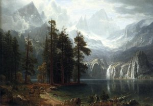 Sierra Nevada by Albert Bierstadt Oil Painting Reproduction