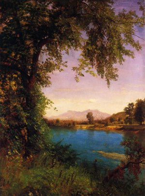 South and North Moat Mountains by Albert Bierstadt Oil Painting Reproduction