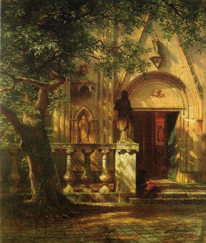 Sunlight and Shadow by Albert Bierstadt Oil Painting Reproduction