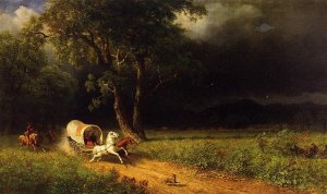 The Ambush by Albert Bierstadt Oil Painting Reproduction