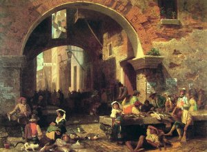 The Arch of Octavius by Albert Bierstadt Oil Painting Reproduction