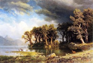 The Coming Storm by Albert Bierstadt Oil Painting Reproduction