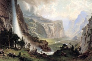 The Domes of the Yosemite by Albert Bierstadt Oil Painting Reproduction