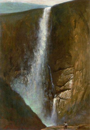 The Falls by Albert Bierstadt Oil Painting Reproduction