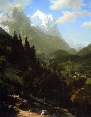 The Wetterhorn by Albert Bierstadt Oil Painting Reproduction