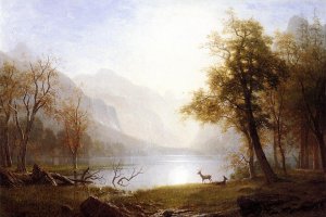 Valley in Kings Canyon by Albert Bierstadt Oil Painting Reproduction