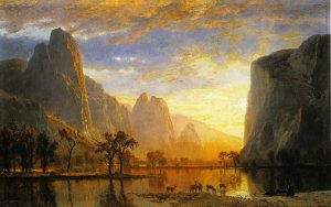 Valley of the Yosemite by Albert Bierstadt Oil Painting Reproduction