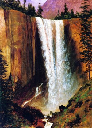 Vernal Fall by Albert Bierstadt Oil Painting Reproduction