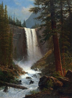 Vernal Falls by Albert Bierstadt Oil Painting Reproduction