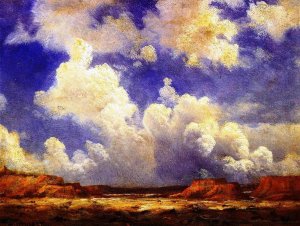 Western Landscape 2 by Albert Bierstadt Oil Painting Reproduction