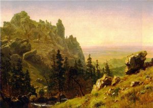 Wind River Country 3 by Albert Bierstadt Oil Painting Reproduction