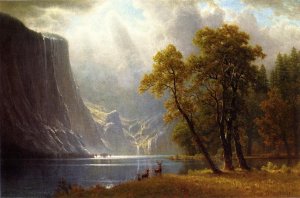 Yosemite Valley by Albert Bierstadt Oil Painting Reproduction